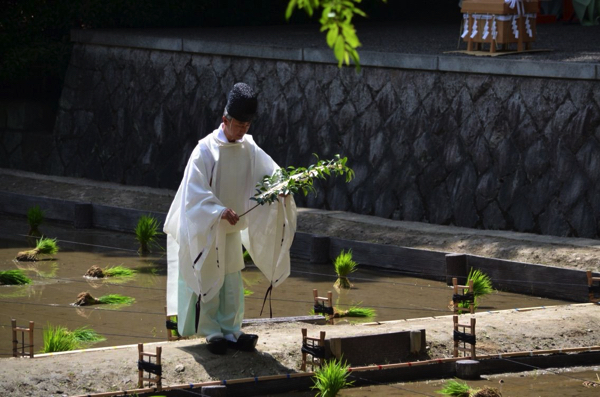 神官によるお祓い