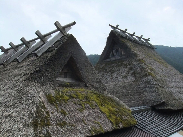 美山の茅葺屋根