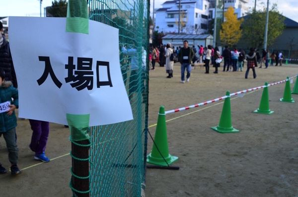 入場口でカウントする