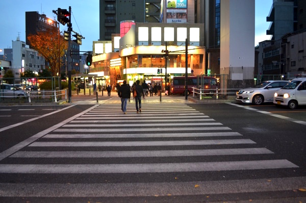 長い横断歩道