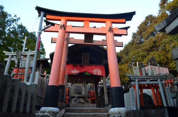 階段の一番上が田中社（権太夫大神）