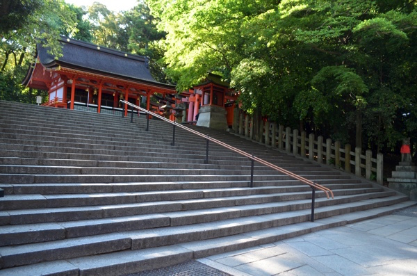 千本鳥居の手前の階段