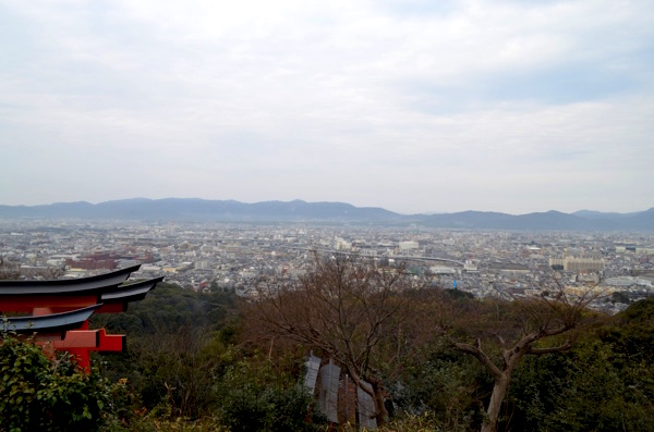 四ツ辻から眺める京都市内の風景