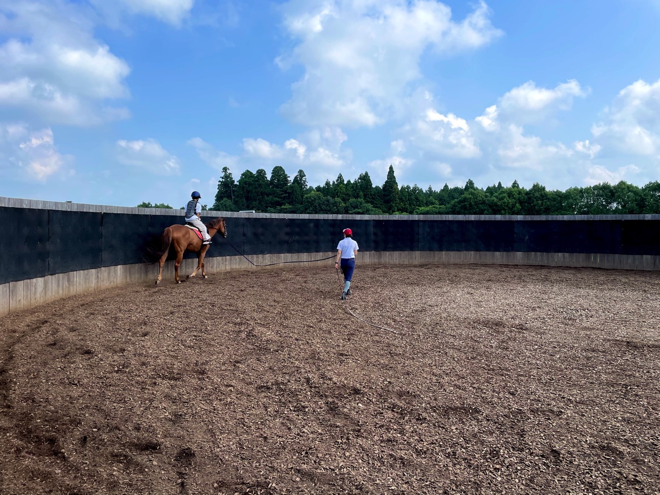 丸馬場でのレッスン