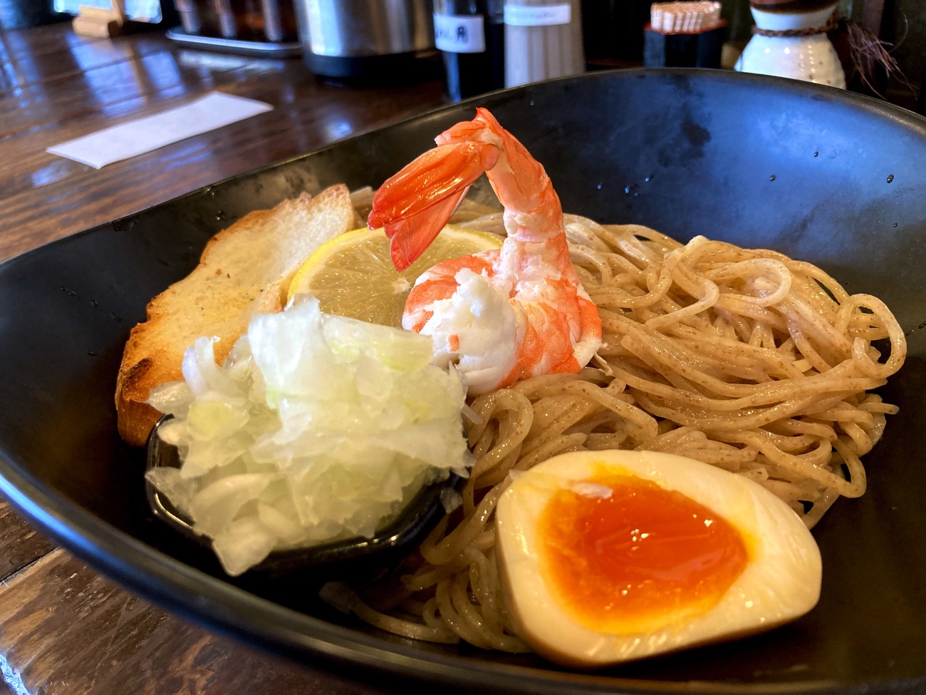 数量限定の「濃厚海老つけ麺」