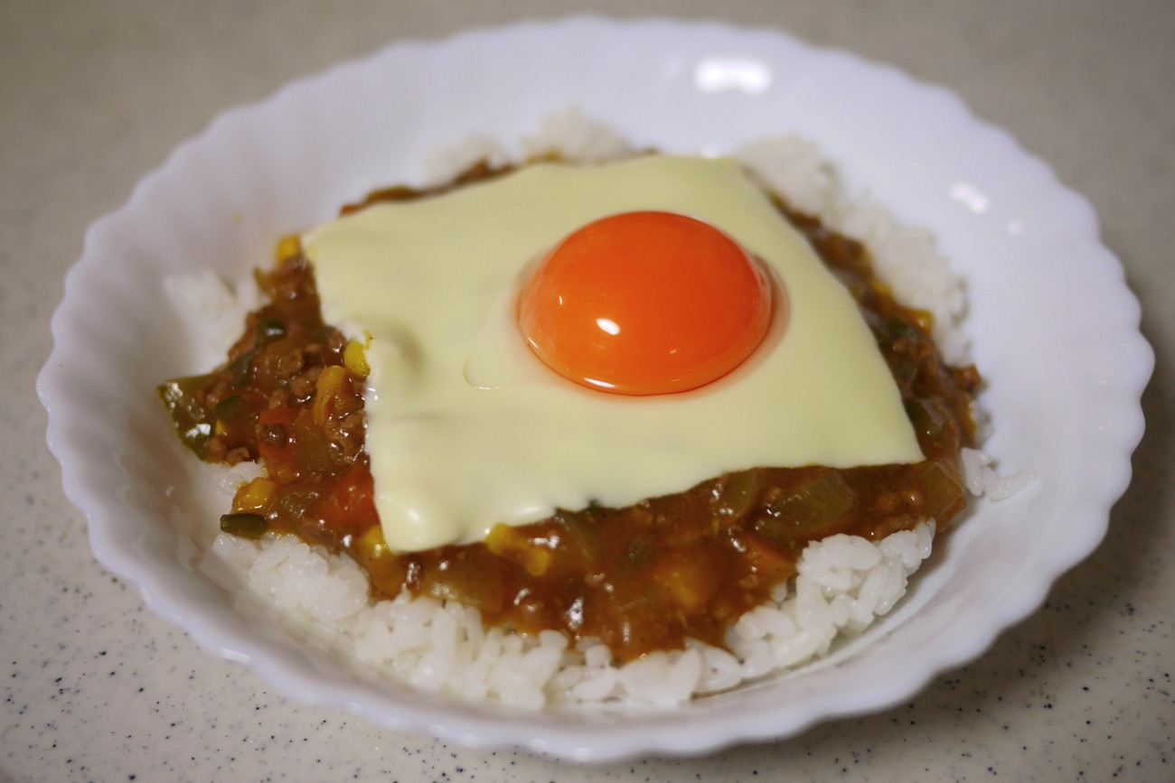 チーズキーマカレーが完成!