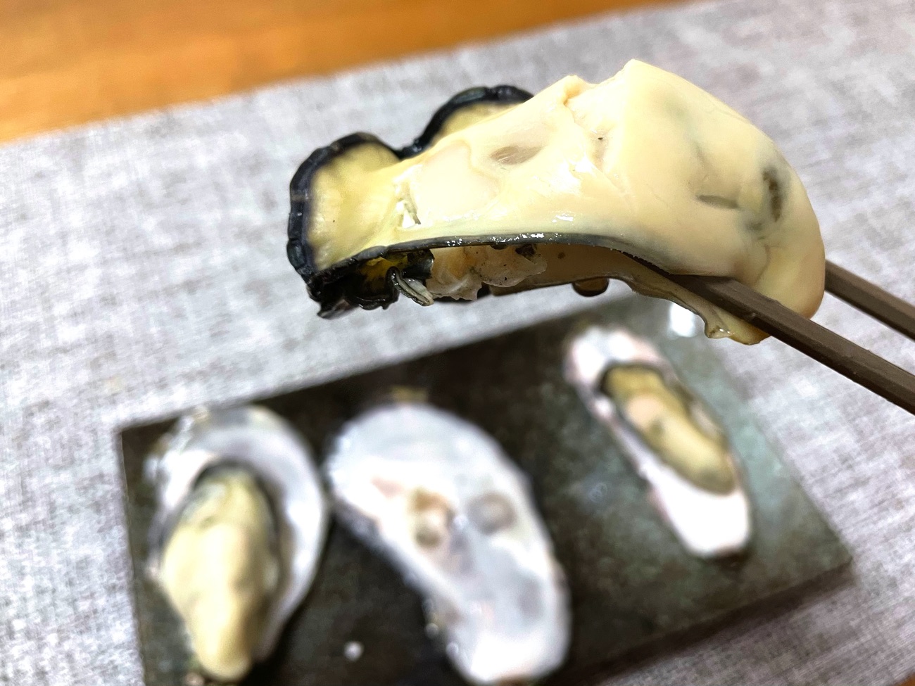 あまみのある牡蠣に!