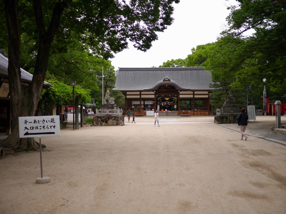 藤森神社には2つの紫陽花苑がある