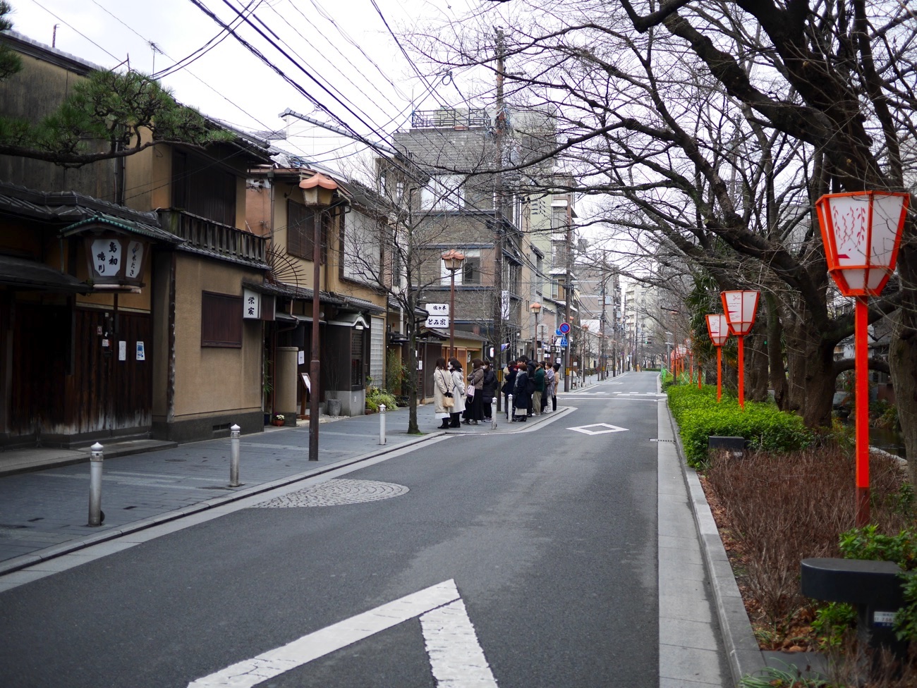 四条通りから木屋町通りを南へ