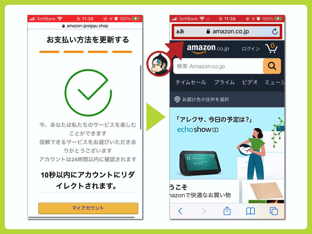 Amazonにリダイレクトする